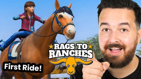 Laird has grown up and hopped on the horse! Rags to Ranches (Part 27) thumbnail