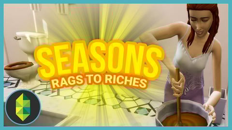 BATHROOM CAKE - Part 37 - Rags to Riches (Sims 4 Seasons) thumbnail