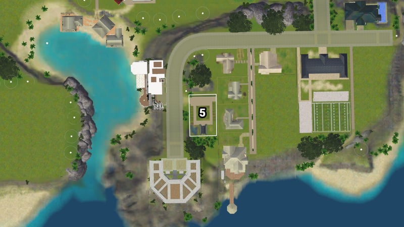 Aluna Island Graveyard position on map