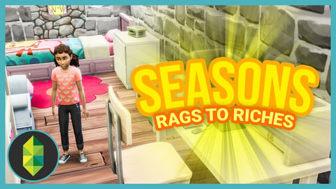 SHE LIVES IN THE ATTIC - Part 42 - Rags to Riches (Sims 4 Seasons) thumbnail