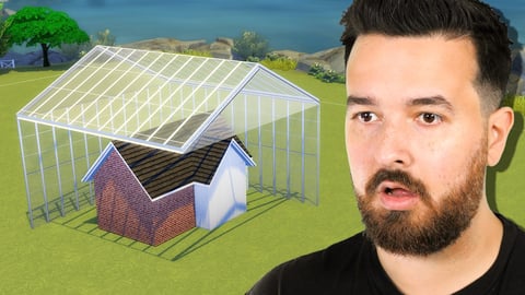 I built a house inside a greenhouse!