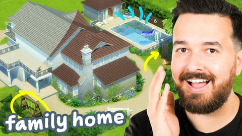 The best family house I've ever built in The Sims 4!