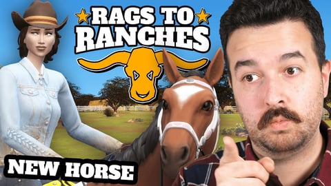 New horse joins the ranch! Rags to Ranches (Part 7) thumbnail