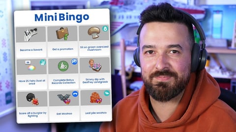 3x3 Sims Bingo on the clock!