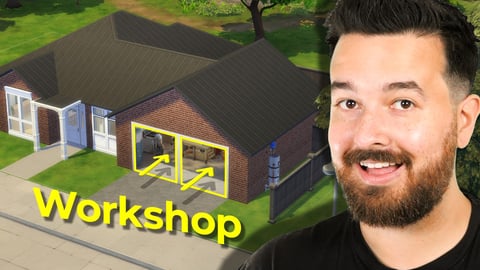 I built my Dream Workshop in The Sims (May Kit Review)
