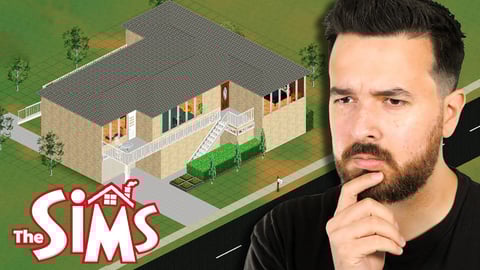 Building the same house in Sims 1, 2, 3 and Sims 4