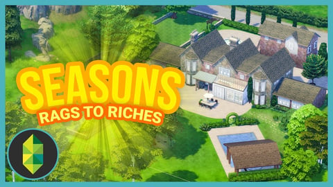 TOUR OF NEW HOUSE - Part 43 - Rags to Riches (Sims 4 Seasons) thumbnail