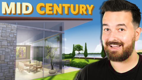 I built a luxury Mid-Century Mansion!