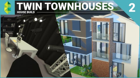 The Sims 4 House Building - Twin Townhouses - Part 2 thumbnail