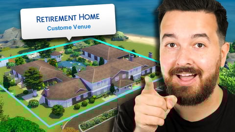 I built a Retirement Home in The Sims 4!