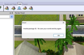 How to install multiple world versions from The Sims 3 Create a World Tool - Changing the WPID to give your world a different ID - invaled package ID.jpg