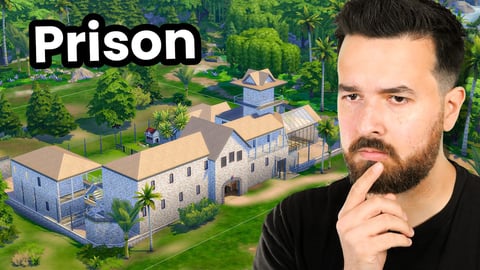 I built a prison in the sims