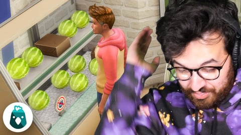 I opened my own grocery store (I failed) The Sims 4 Cottage Living (Part 27) thumbnail