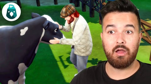 Our house is empty, but our animal shed is full! The Sims 4 Cottage Living (Part 5) thumbnail