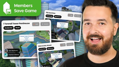 San Myshuno Lots - Members Save Game!