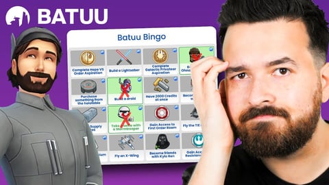 Playing Bingo in Batuu!