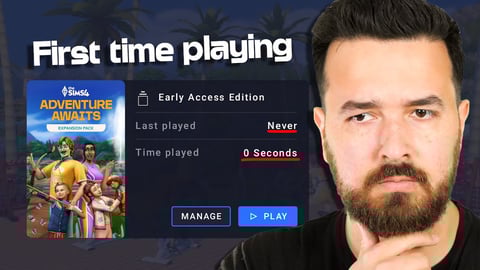 Very first impressions opening The Sims 4 Adventure Awaits