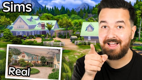 I created this real house in the sims!