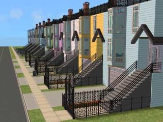Row of Victorian Houses